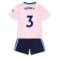 Dres Arsenal Kieran Tierney #3 Rezervni za djecu 2022-23 Kratak Rukav (+ kratke hlače)